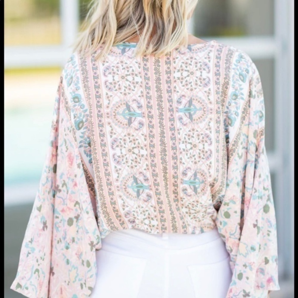 Dolman Multicolored Bodysuit NWOT​ - Picture 2 of 4